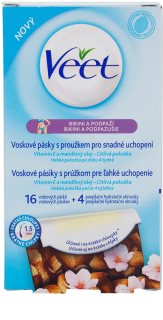 Veet Wax Strips as bandas de cera para depilação linha de biquini e axilas