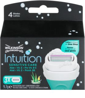 Wilkinson Sword Intuition Sensitive Care recarga de lâminas 3 pçs