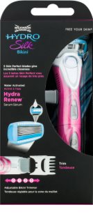 Wilkinson Sword Hydro Silk máquina depilador + aparador impermeável para a zona do bikini 2 em 1