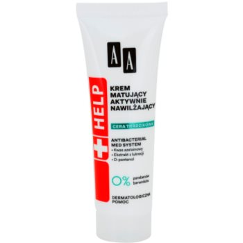 AA Cosmetics Help Acne Skin crema de matifiere cu efect de hidratare crema de matifiere cu efect de hidratare poza