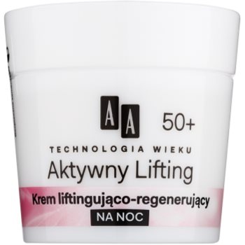 AA Cosmetics Age Technology Active Lifting noční regenerační zpevňující krém 50+ 50 ml