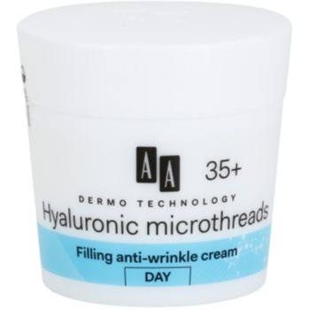 AA Cosmetics Dermo Technology Hyaluronic Microthreads vyplňující denní krém proti vráskám 35+ 50 ml