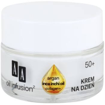 AA Cosmetics Oil Infusion2 Argan Inca Inchi 50+ denní liftingový krém proti vráskám 50 ml