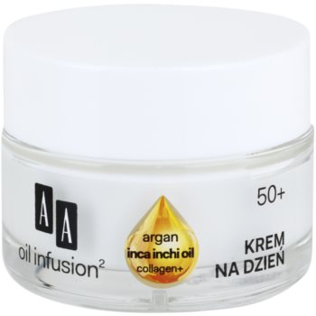 AA Cosmetics Oil Infusion2 Argan Inca Inchi 50+ crema de zi cu efect lifting antirid