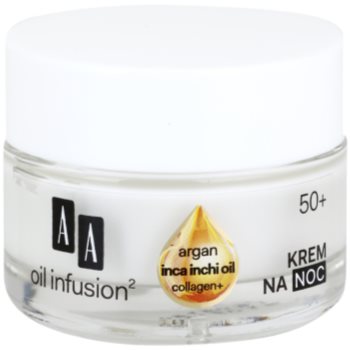 AA Cosmetics Oil Infusion2 Argan Inca Inchi 50+ noční regenerační krém s remodelujícím účinkem 50 ml