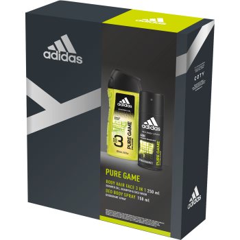

Adidas Pure Game подарунковий набір I. Гель для душу 250 ml + Дезодорант 150 ml