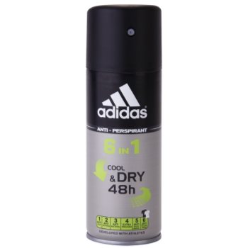 

Adidas 6 in 1 Cool & Dry дезодорант-спрей для чоловіків 150 мл