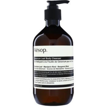 Aēsop body geranium leaf gel de dus pentru curatare