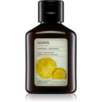 

Ahava Mineral Botanic Tropical Pineapple & White Peach шовковистий крем для душу тропічний ананас та білий персик 85 мл