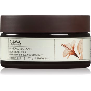 Ahava Mineral Botanic Hibiscus & Fig vyživující tělové máslo ibišek a fík 235 g