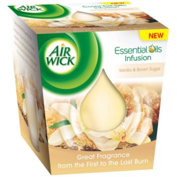 

Air Wick Essential Oil Vanilla & Brown Sugar ароматизована свічка 105 гр