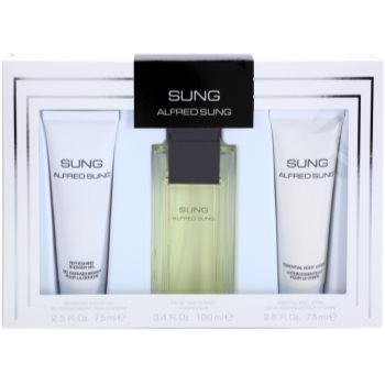 

Alfred Sung Sung подарунковий набір I. Туалетна вода 100 ml + Гель для душу 75 ml + Молочко для тіла 75 ml