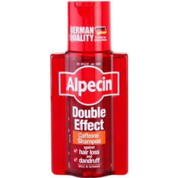 Fotografie Alpecin Double Effect kofeinový šampon pro muže proti lupům a vypadávání vlasů 200 ml