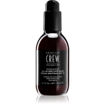 American crew shave & beard all-in-one face balm broad spectrum spf 15 balsam după bărbierit spf 15