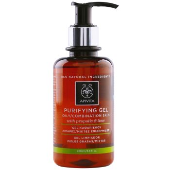 Apivita Cleansing Propolis & Lime čisticí gel pro mastnou a smíšenou pleť 200 ml