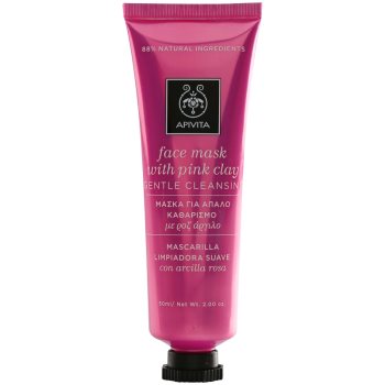 

Apivita Express Beauty Pink Clay маска для обличчя для делікатного очищення 50 мл