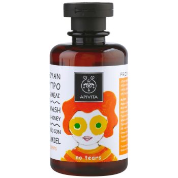 Apivita kids tangerine & honey gel de dus si sampon 2in1 pentru copii