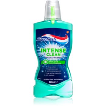 

Aquafresh Intense Clean Invigorating Fresh рідина для полоскання ротової порожнини для стійкої свіжості подиху 500 мл