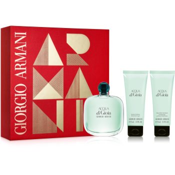 

Armani Acqua di Gioia подарунковий набір XIV. Парфумована вода 100 ml + Гель для душу 75 ml + Молочко для тіла 75 ml