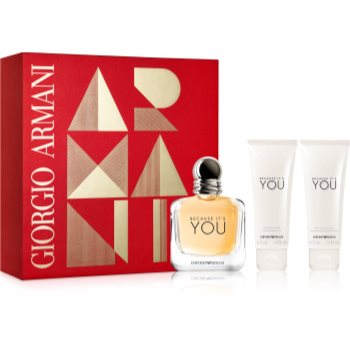 

Armani Emporio Because It's You подарунковий набір І Парфумована вода 100 ml + Гель для душу 75 ml + Молочко для тіла 75 ml