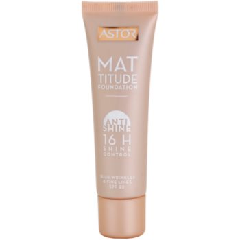 

Astor Mattitude Anti Shine тональний крем з матуючим ефектом відтінок 301 Honey 30 мл