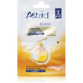 Astrid Beauty Elixir masca hidratanta si hranitoare cu ulei de argan poza