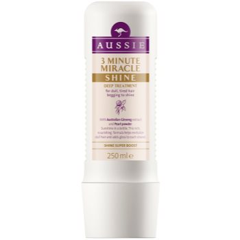 

Aussie Miracle Shine трихвилинна маска для тьмяного та втомленого волосся 250 мл