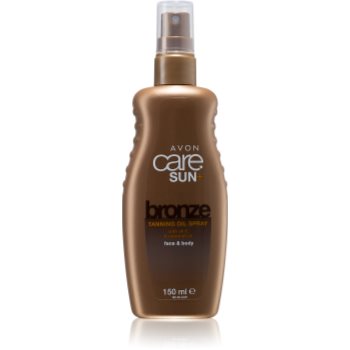Avon care sun + bronze ulei spray pentru bronzare corp si fata
