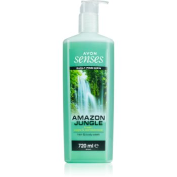 Avon senses amazon jungle gel de dus pentru corp si par pentru barbati