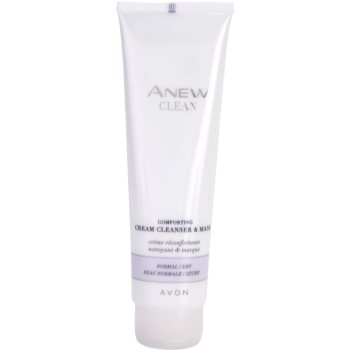 

Avon Anew Clean заспокоюючий кремовий очищуючий гель та маска для нормальної та сухої шкіри 150 мл