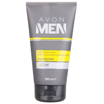 

Avon Men Energizing гель для гоління та очищуючий гель 2 в 1 150 мл