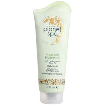 

Avon Planet Spa Heavenly Hydration зволожуючий пілінг для тіла з оливковою олією 200 мл