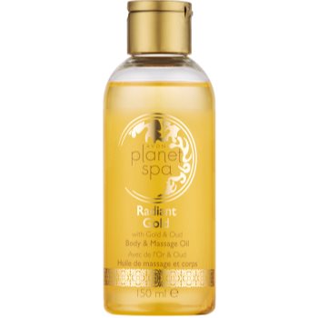 Avon Planet Spa Radiant Gold ulei de corp și pentru masaj, iluminator cu sclipici