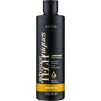 

Avon Advance Techniques Supreme Oils інтенсивний поживний кондиціонер з розкішними маслами для всіх типів волосся 250 мл