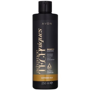 

Avon Advance Techniques Supreme Oils інтенсивний поживний шампунь з розкішними маслами для всіх типів волосся 251 мл