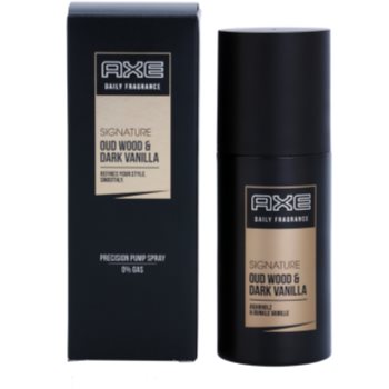 Axe signature oud wood and dark vanilla spray pentru corp pentru bărbați