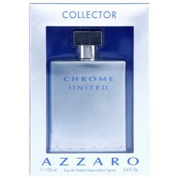 poze cu Azzaro Chrome United Collector Edition Eau de Toilette pentru barbati 100 ml