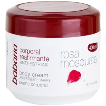 Babaria rosa mosqueta crema de corp pentru fermitatea pielii cu extracte de trandafiri salbatici