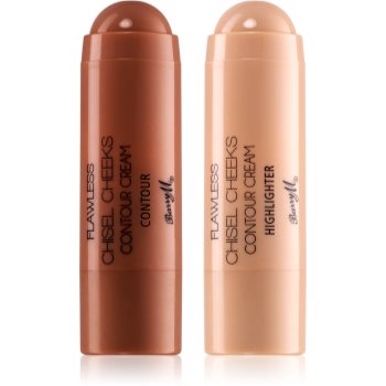 Barry m flawless chisel cheeks auto-bronzant cremos și iluminator stick