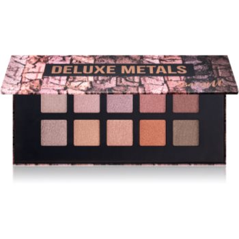 Barry m deluxe metals paletă cu farduri de ochi cu oglinda mica