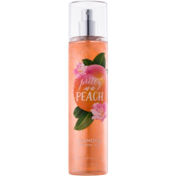 Bath & Body Works Pretty as a Peach spray pentru corp pentru femei 236 ml strălucitor