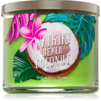 

Bath & Body Works Waikiki Beach Coconut ароматизована свічка 411 гр