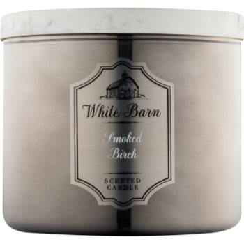 

Bath & Body Works White Barn Smoked Birch ароматизована свічка 411 гр