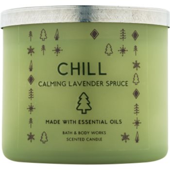 

Bath & Body Works Chill: Calming Lavender Spruce ароматизована свічка 411 гр
