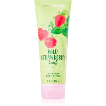 Bath & Body Works Wild Strawberry Leaf crema de corp pentru femei 226 g