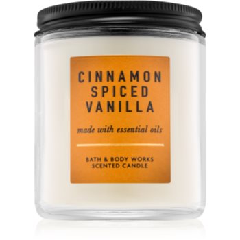 Bath & body works cinnamon spiced vanilla lumânare parfumată i.