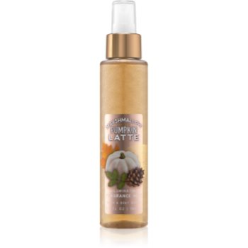 Bath & Body Works Marshmallow Pumpkin Latte spray pentru corp pentru femei 146 ml strălucitor