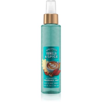 Bath & Body Works Whipped Vanilla & Spice spray pentru corp pentru femei 146 ml strălucitor