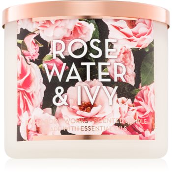 

Bath & Body Works Rose Water & Ivy ароматизована свічка 411 гр II.