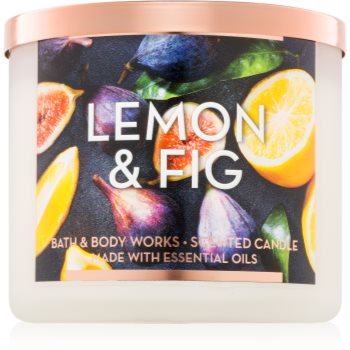 

Bath & Body Works Lemon & Fig ароматизована свічка 411 гр